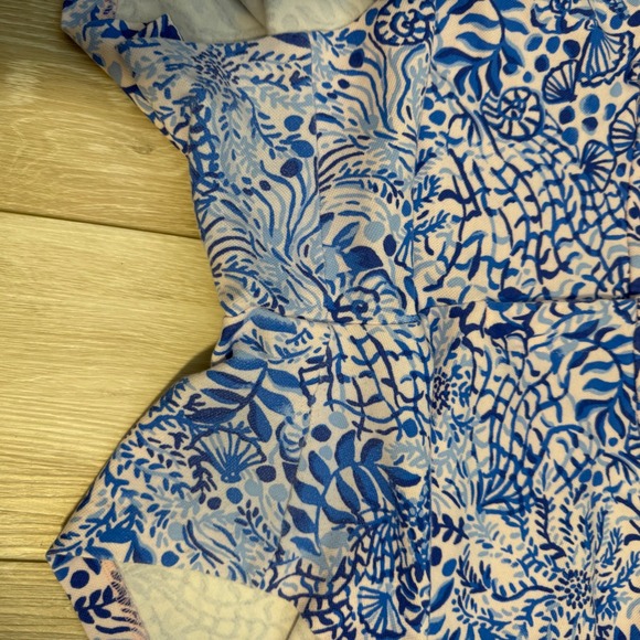 Lilly Pulitzer Jayne Knit Short Calla Lilly Pink High Tides Good Vibe stretch 16 - Picture 5 of 8